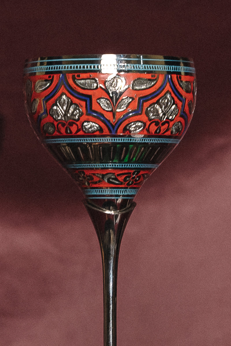 Sunset glow maorodi wine glass