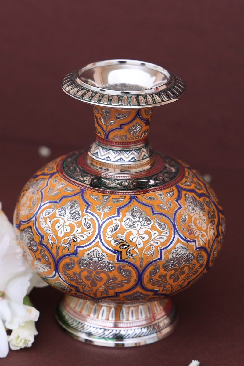 Imperial amber marodi guldaan vase