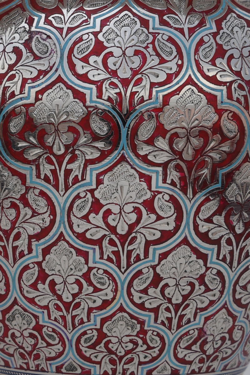 Crimson red marodi surai vase
