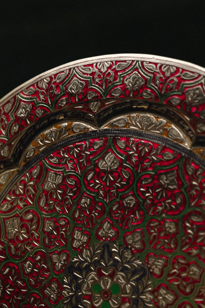 Crimson Red Marodi wall hanging 12"