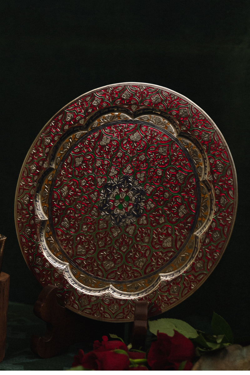 Crimson Red Marodi wall hanging 12"