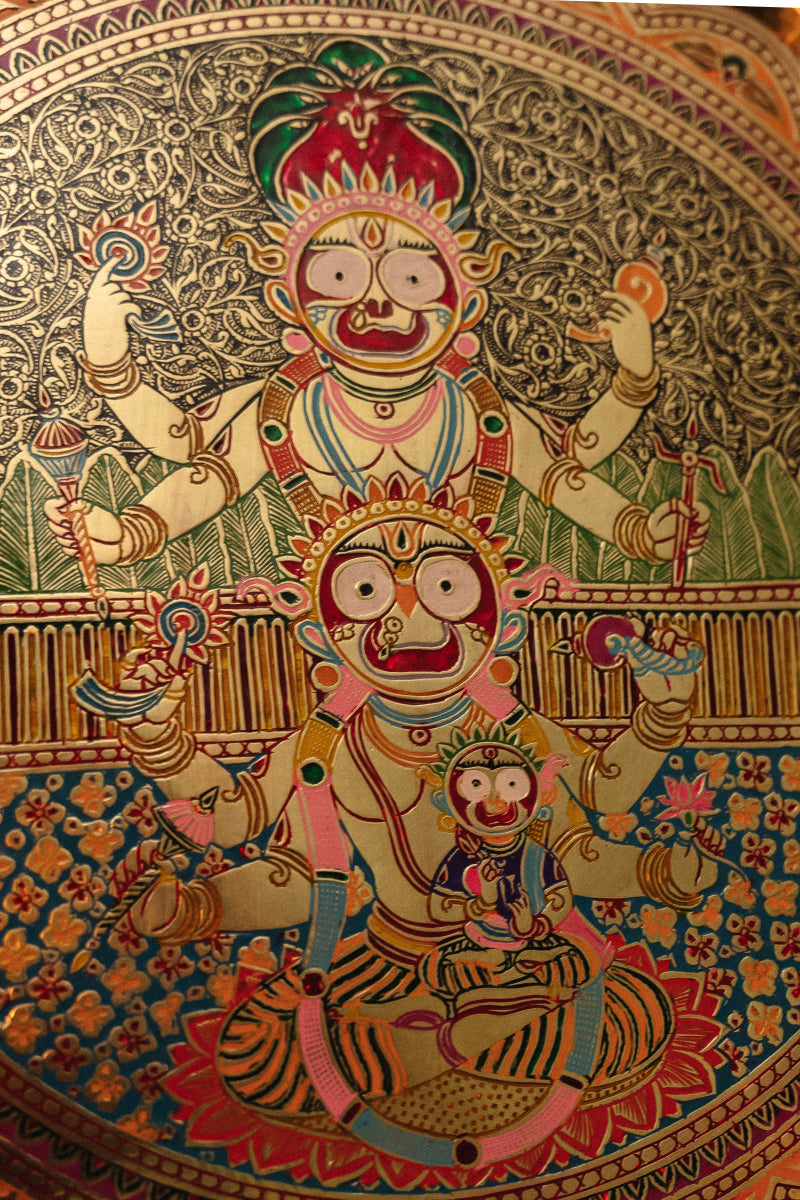 Lord Jagannath Marodi Wall Hanging 17"