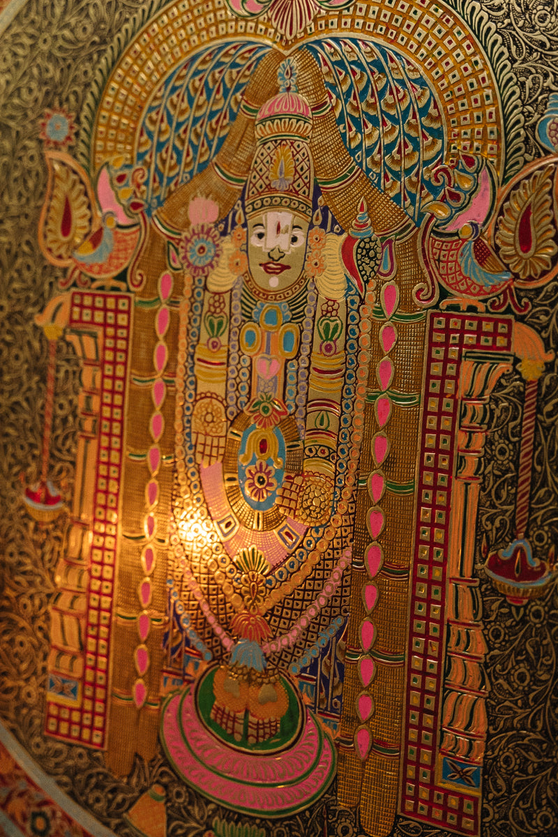 Lord Tirupati Balaji Marodi Wall Hanging 23"