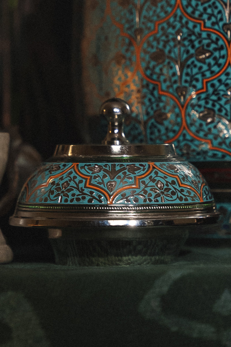 AQUA BLUE MARODI JAIPURI KALASH