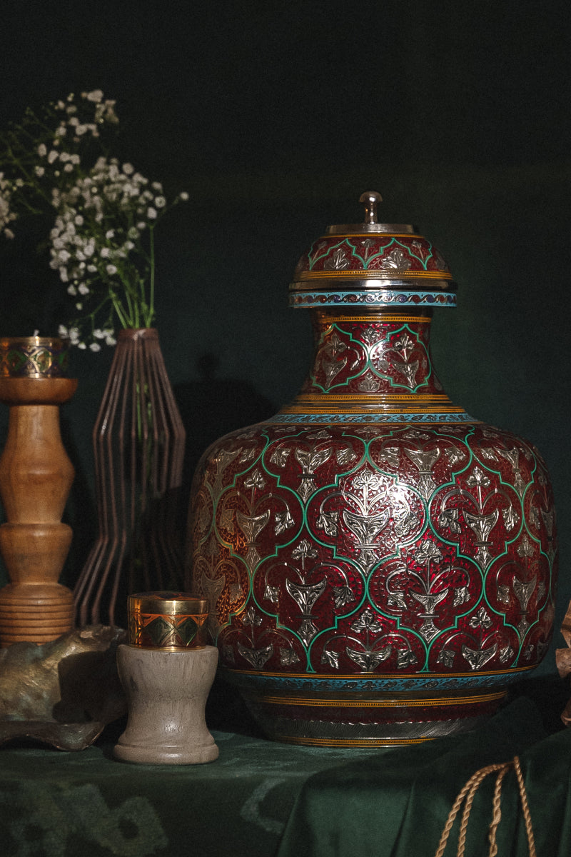 CRIMSON RED MARODI JAIPURI KALASH