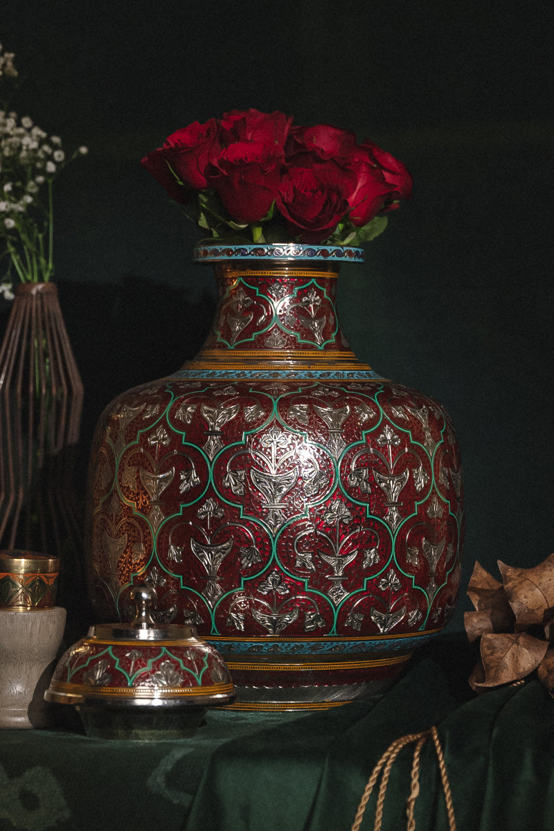 CRIMSON RED MARODI JAIPURI KALASH