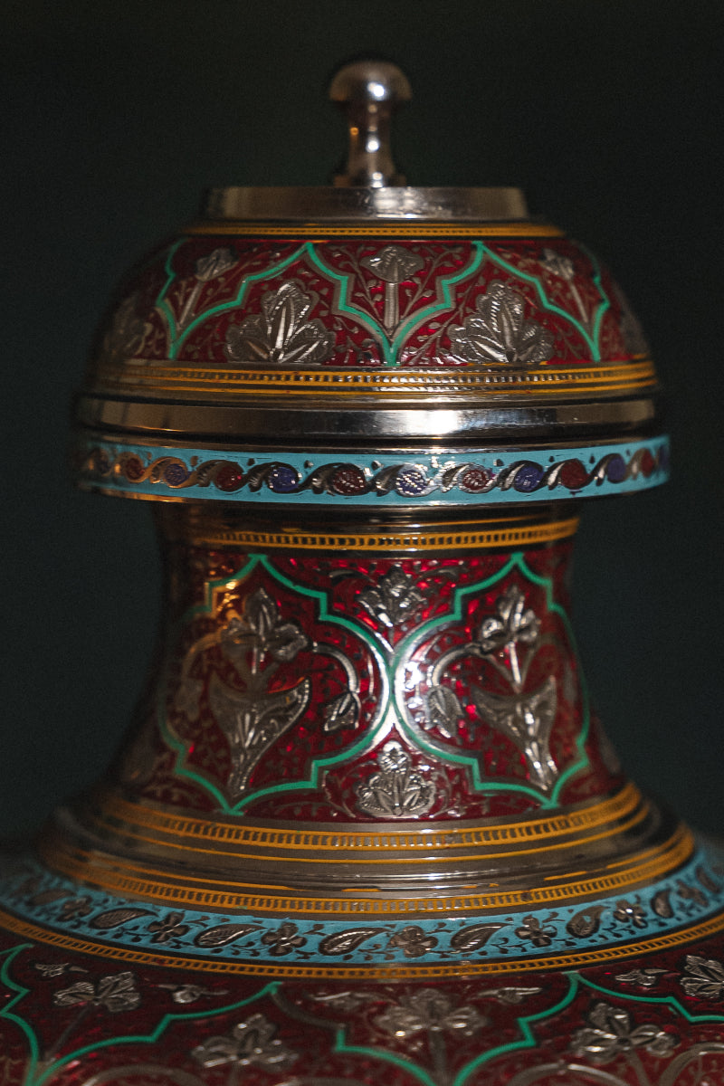 CRIMSON RED MARODI JAIPURI KALASH