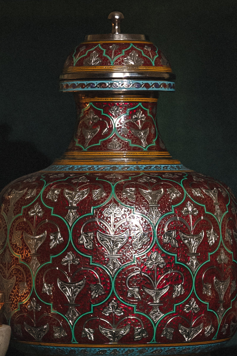 CRIMSON RED MARODI JAIPURI KALASH