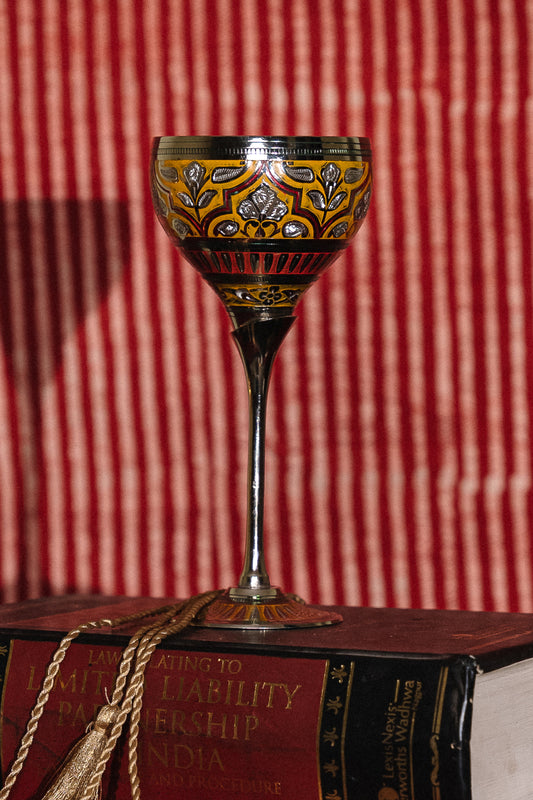 Aqua marodi wine glass