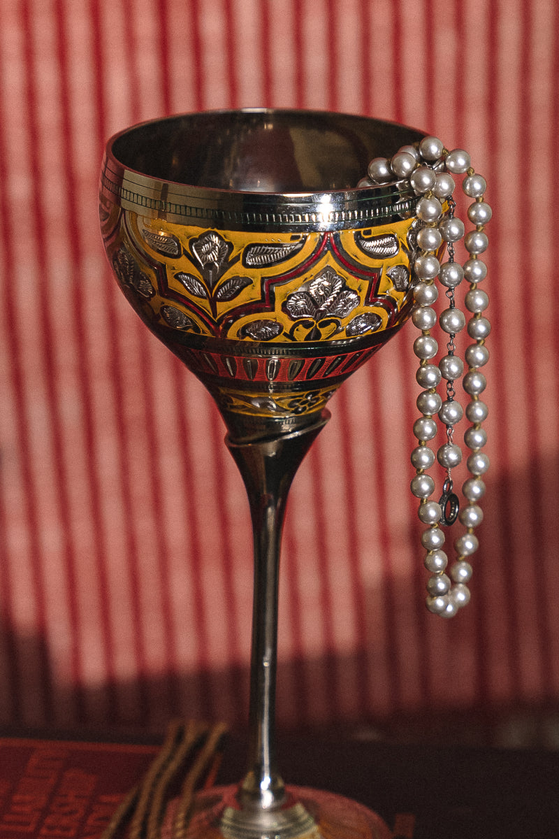 Aqua marodi wine glass