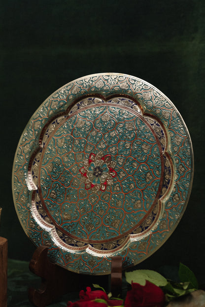 AQUA BLUE MARODI WALL HANGING 12"