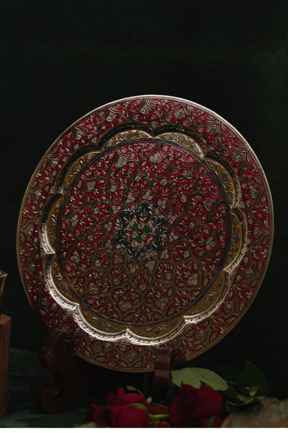 Crimson Red Marodi wall hanging 12"
