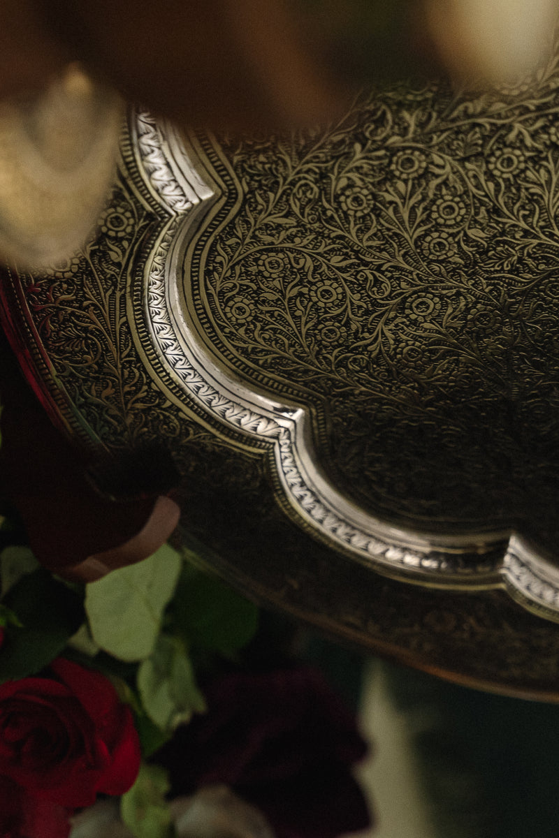 STERILING BLACK INTRICATE MARODI WALL HANGING 15"