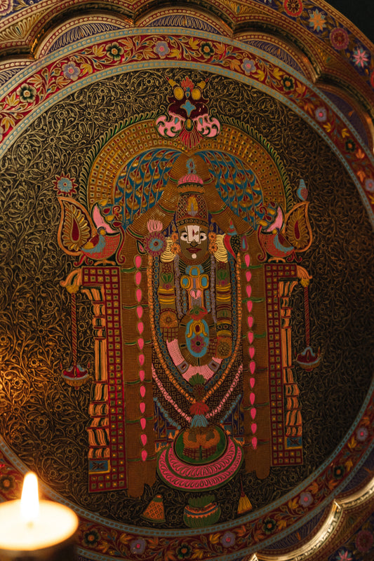 Lord Tirupati Balaji Marodi Wall Hanging 23"