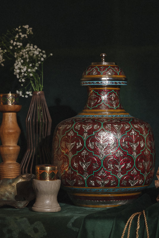 CRIMSON RED MARODI JAIPURI KALASH
